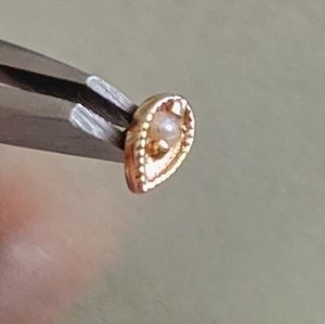 BVLA genuine 14k yellow gold harlequin end